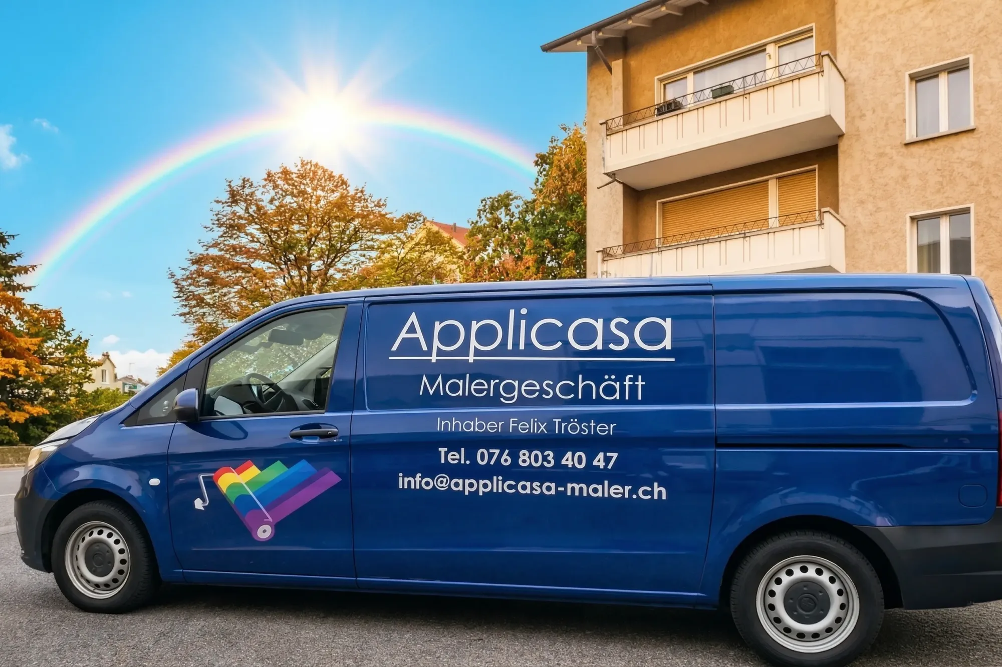 Firmenwagen der Applicasa Malergeschäft GmbH
